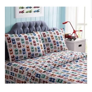 Race car twin sheets set